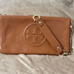 Tory Burch leather clutch